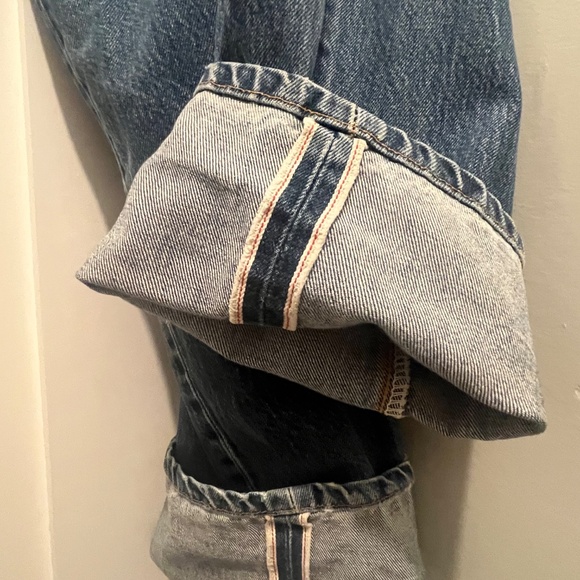 Selvedge Levi Button Fly MADE IN USA 100% Cotton Original Jeans Women's W28 L30 - Picture 16 of 16